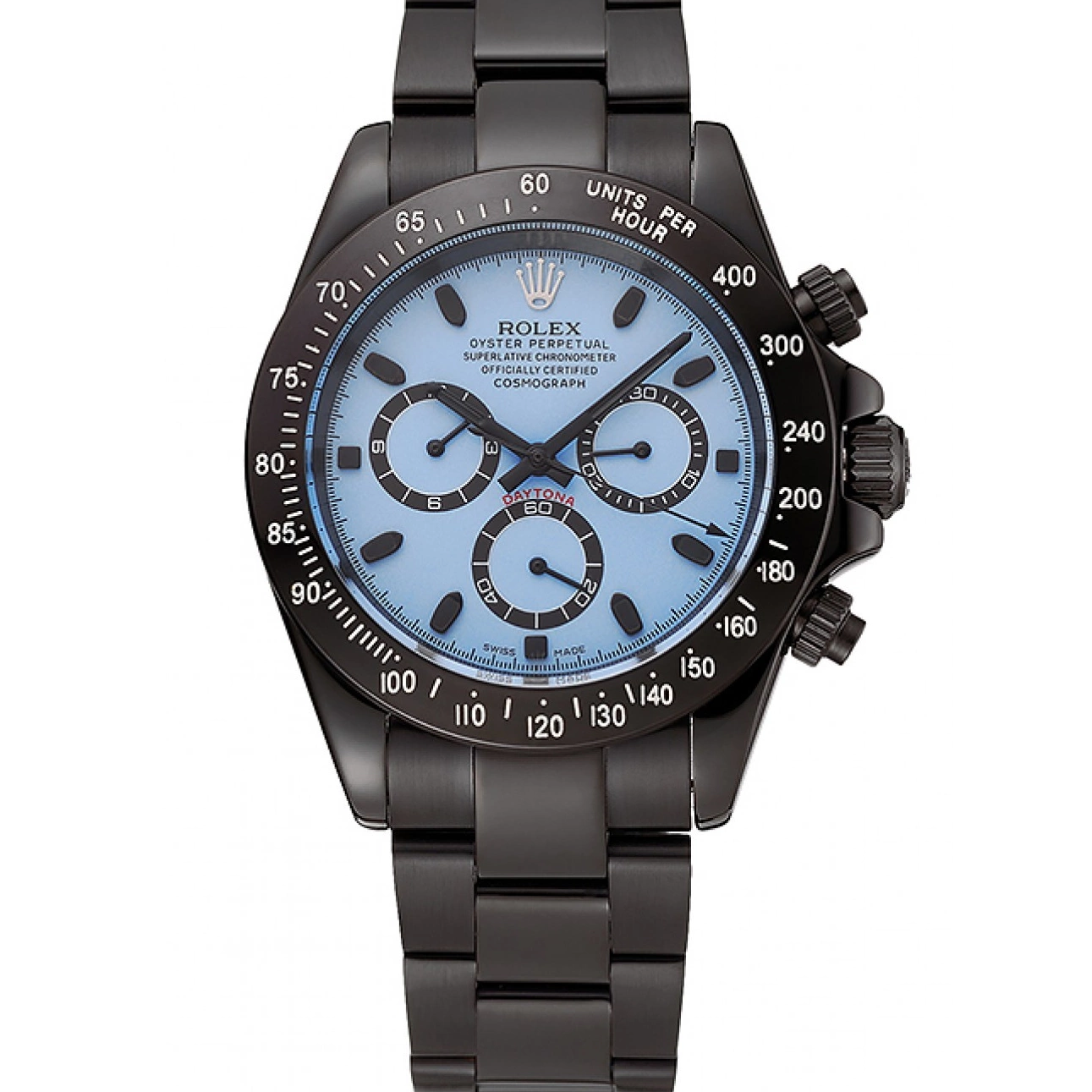 Aaa replica watch Bracelet Daytona 1454022 Steel Black Midnight Blue Staineless Rolex Dial 0815